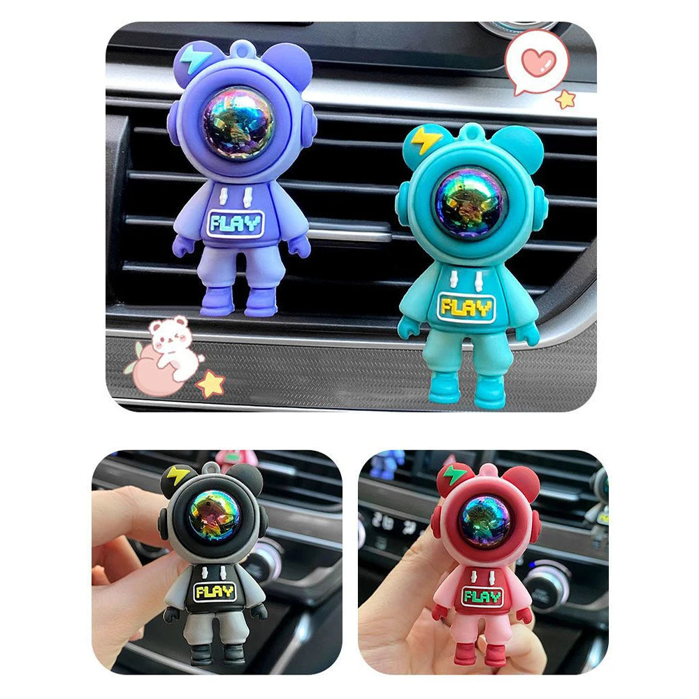 Car Air Freshener Astronaut Vent Clip – Long‑Lasting Fragrance, Decorative Car Accessory, Silicone  Mount