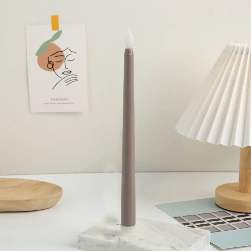 Simulation Led Candles, Battery Operated with Flickering Flame Candlesticks, Tall Creative Flameless Taper Candles Christmas