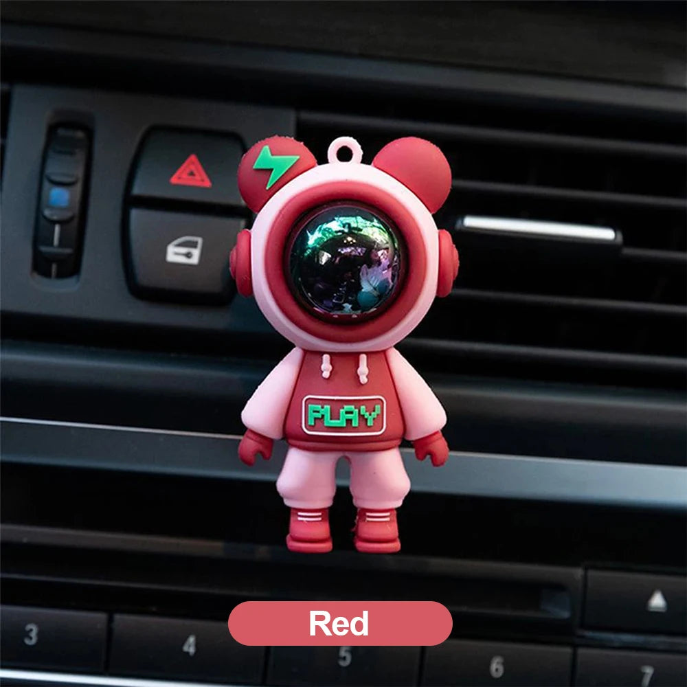 Car Air Freshener Astronaut Vent Clip – Long‑Lasting Fragrance, Decorative Car Accessory, Silicone  Mount