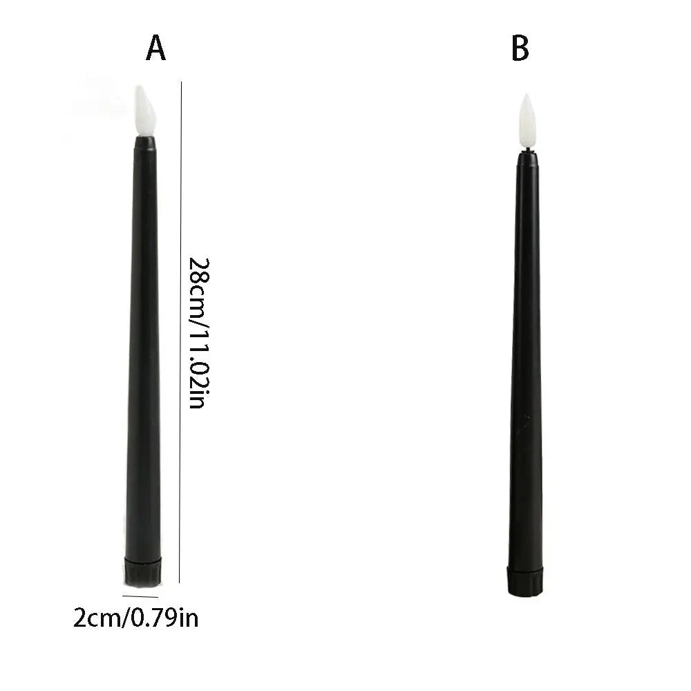 Simulation Led Candles, Battery Operated with Flickering Flame Candlesticks, Tall Creative Flameless Taper Candles Christmas