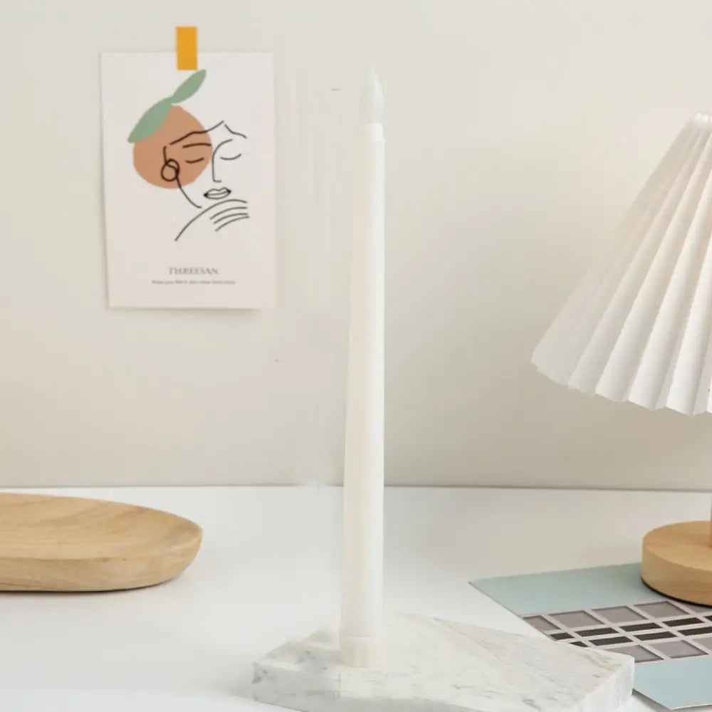 Simulation Led Candles, Battery Operated with Flickering Flame Candlesticks, Tall Creative Flameless Taper Candles Christmas