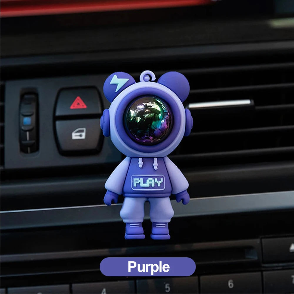 Car Air Freshener Astronaut Vent Clip – Long‑Lasting Fragrance, Decorative Car Accessory, Silicone  Mount